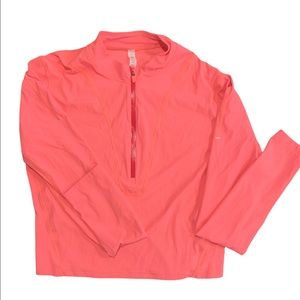 Lululemon - glossy trim run 1/2 zip - 14